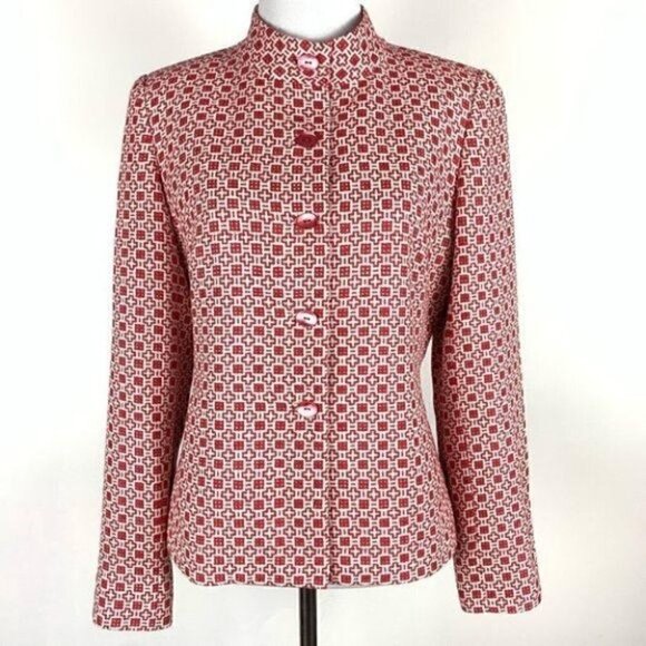 Doncaster blazer size 4 100% silk mandolin career - Picture 2 of 9